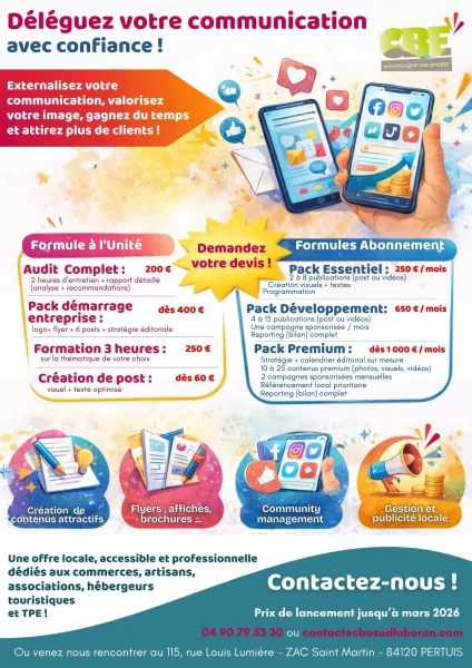 Communication réseaux CBE Sud Luberon